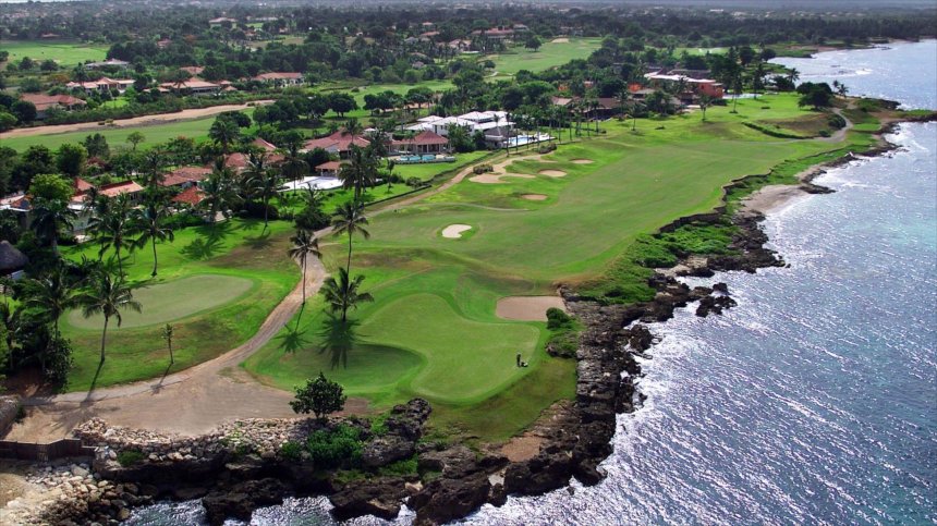 Vue aérienne de Casa de Campo à La Romana
