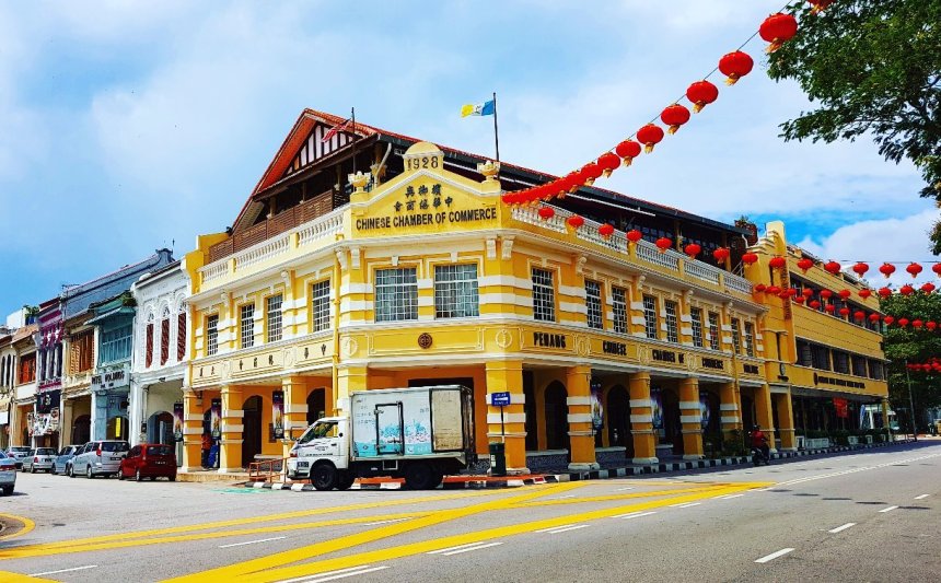 Bâtiments coloniaux historiques dans George Town