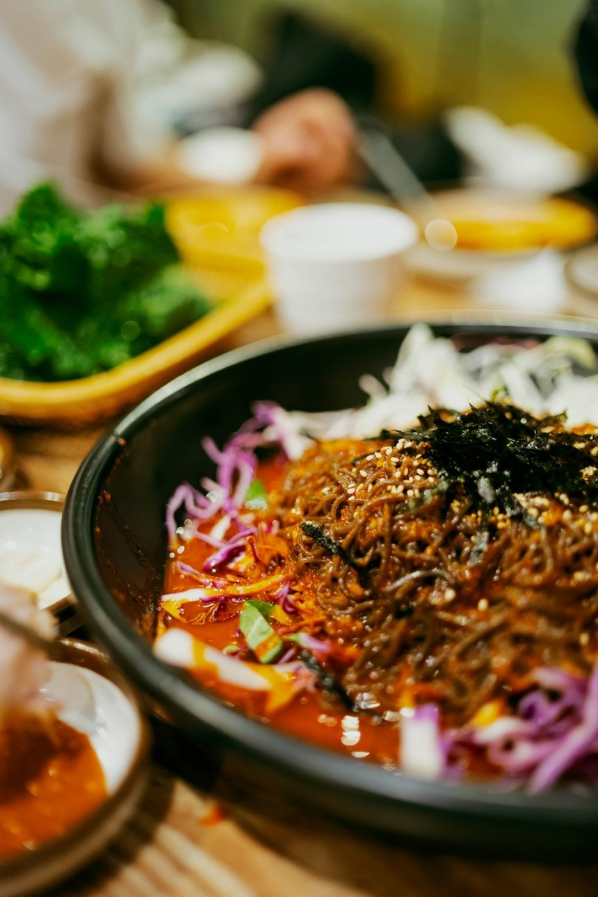 Plat traditionnel coréen servi à Jeju